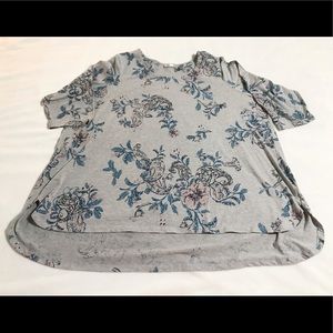 Avenue Floral Round Neck Tunic 2X READ ABOUT SIZE